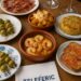 Teleferic Barcelona tapas platter with croquetas and paella bites