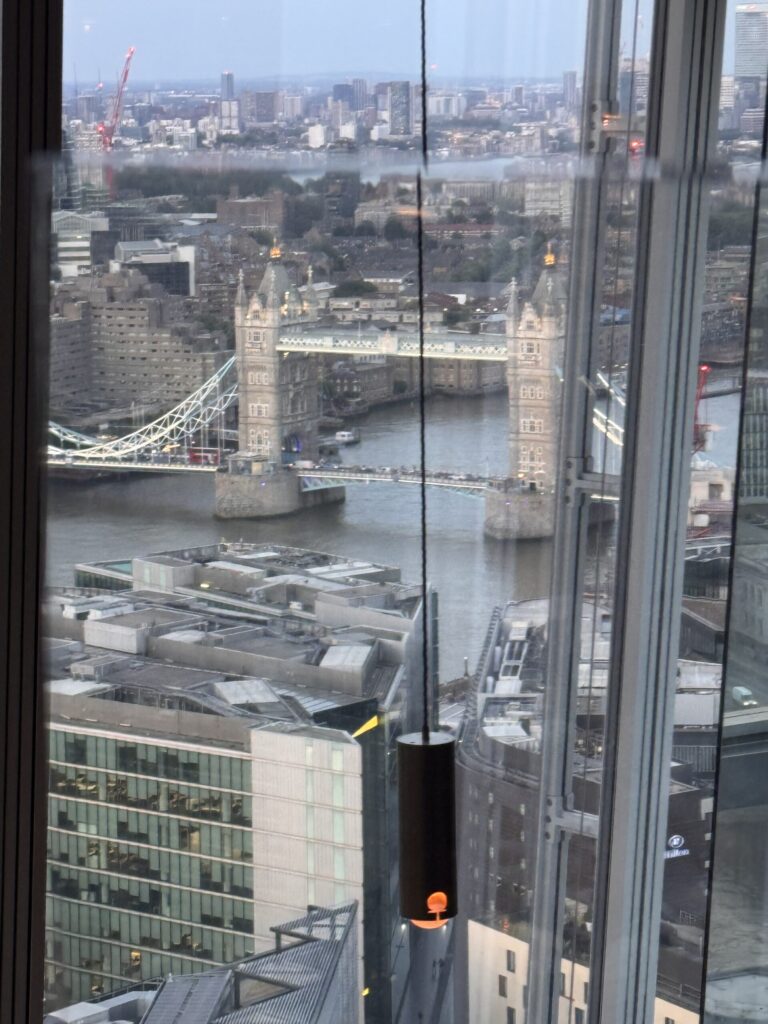 View from The Shard in London