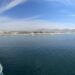 View from a balcony aboard the Carnival Firenze overlooking the coastline and beach of Cabo San Lucas, Mexico