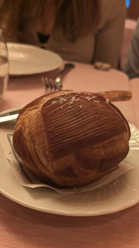 Brioche feuilletée with softened Bordier butter at Muse Santa Monica
