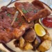 Landwer's Famous Schnitzel, ordered kosher style with housemade crushed potatoes, at Cafe Landwer in Brentwood.