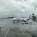A Hawaiian Airlines Boeing 787 Dreamliner parked at the gate