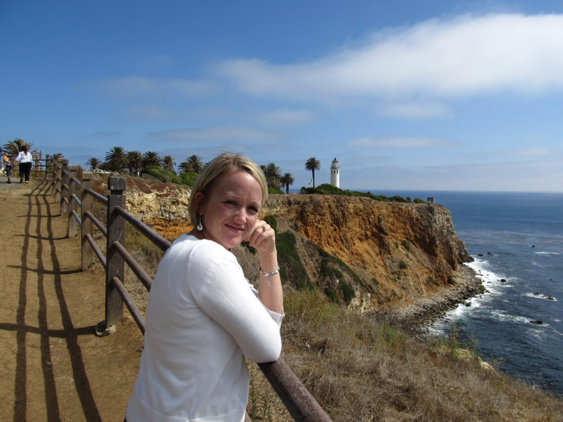 Point Vicente Lighthouse on the Palos Verdes Peninsula coastline near Terranea Resort