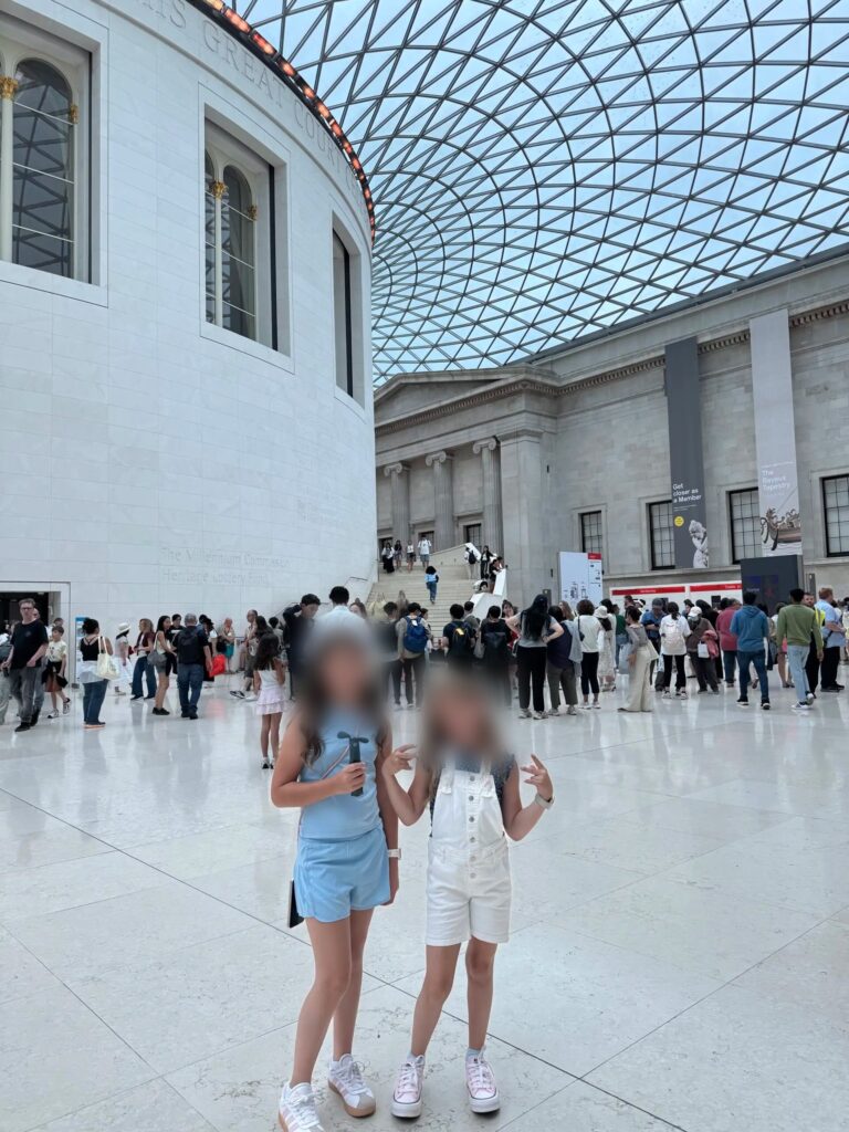 The Great Court at the British Museum, a free stop for London with kids