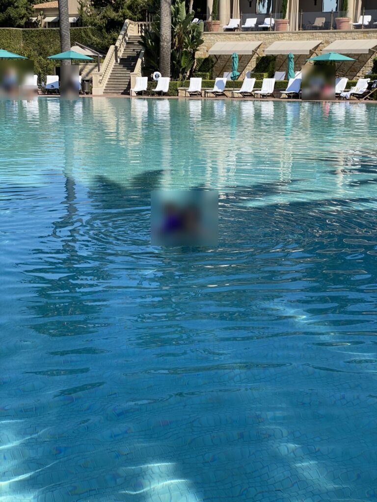 Swimming in the Coliseum Pool at Pelican Hill