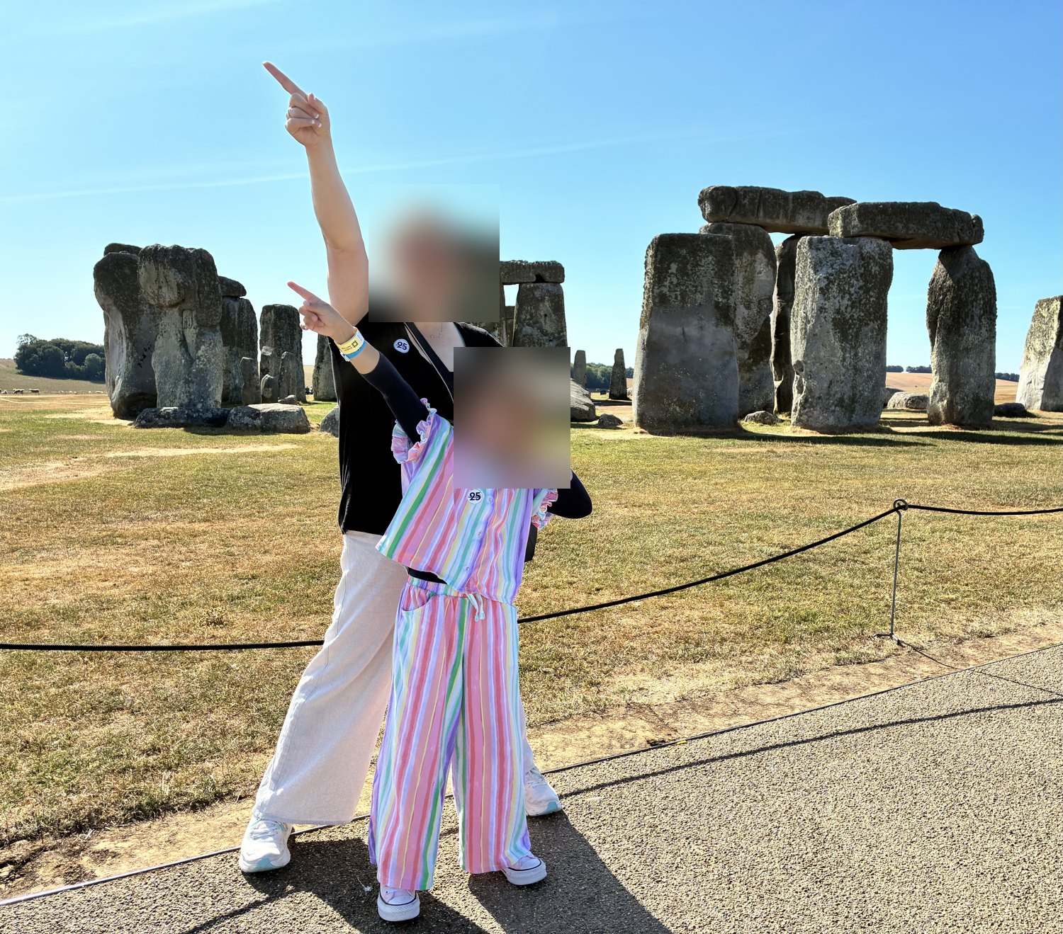 On the roped path at Stonehenge during our Southampton to Heathrow via Stonehenge tour